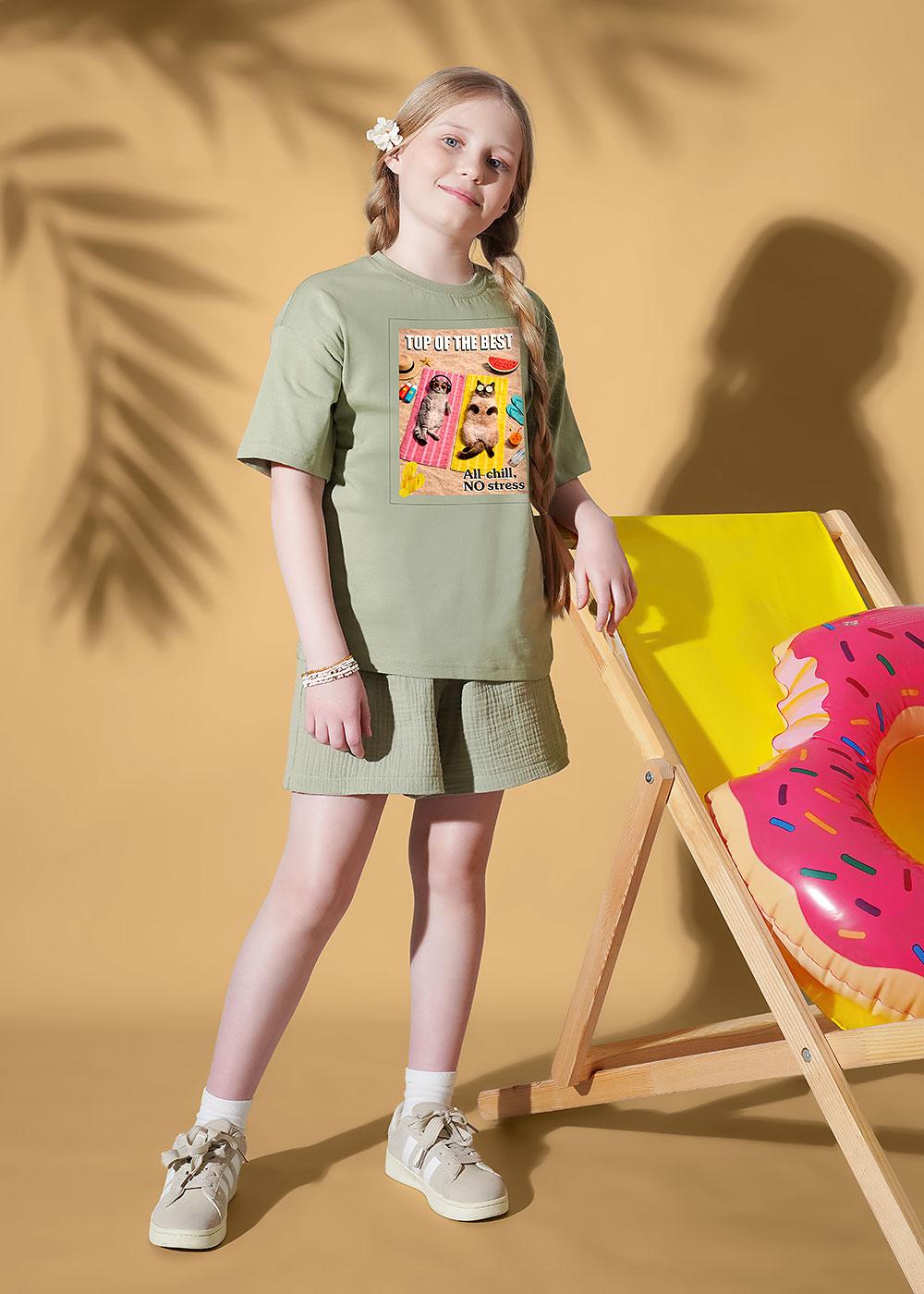 CLE 867439/17кд_п Футболка детская для девочки