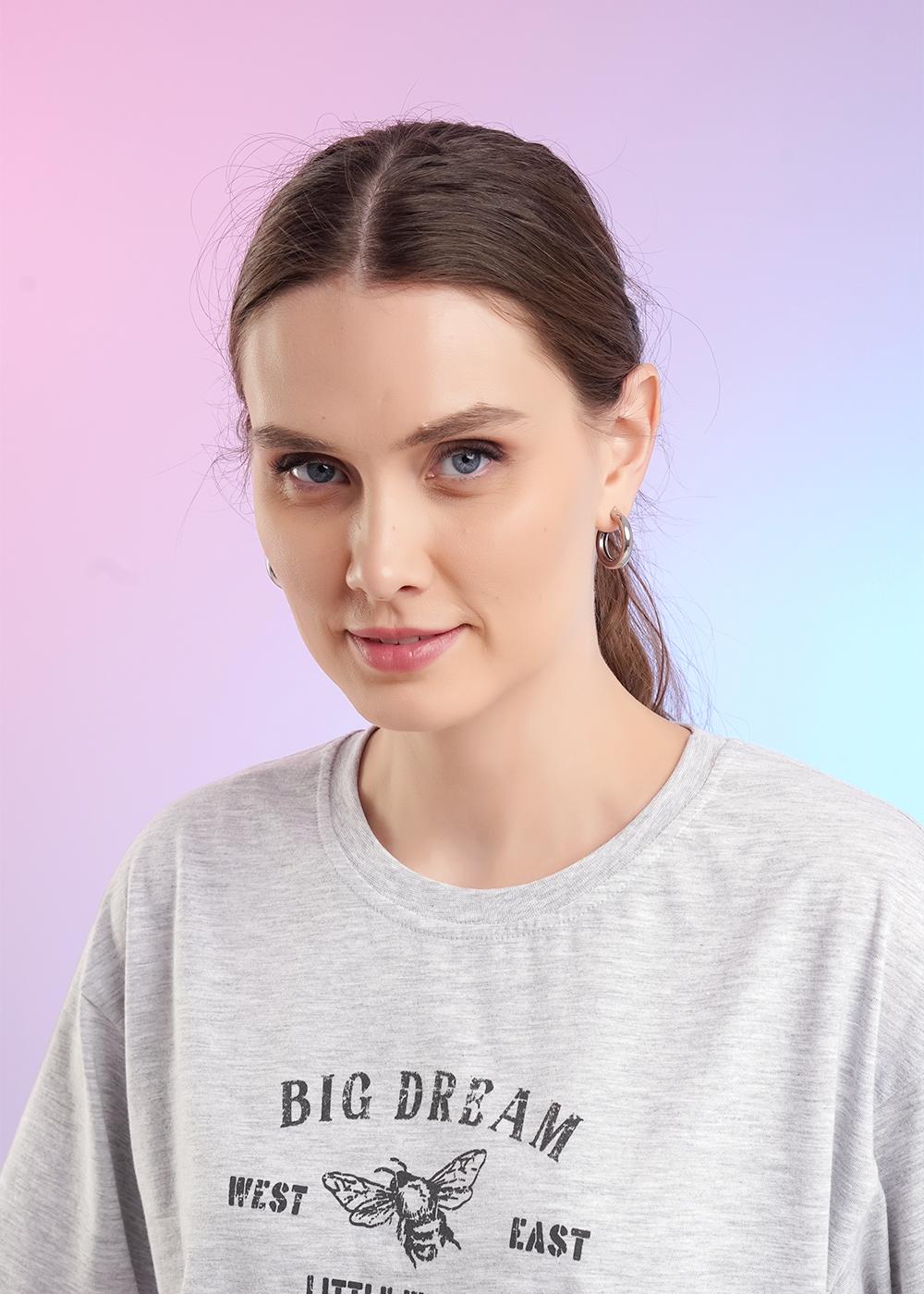 CLE LF26-1229/2 мел Футболка женская