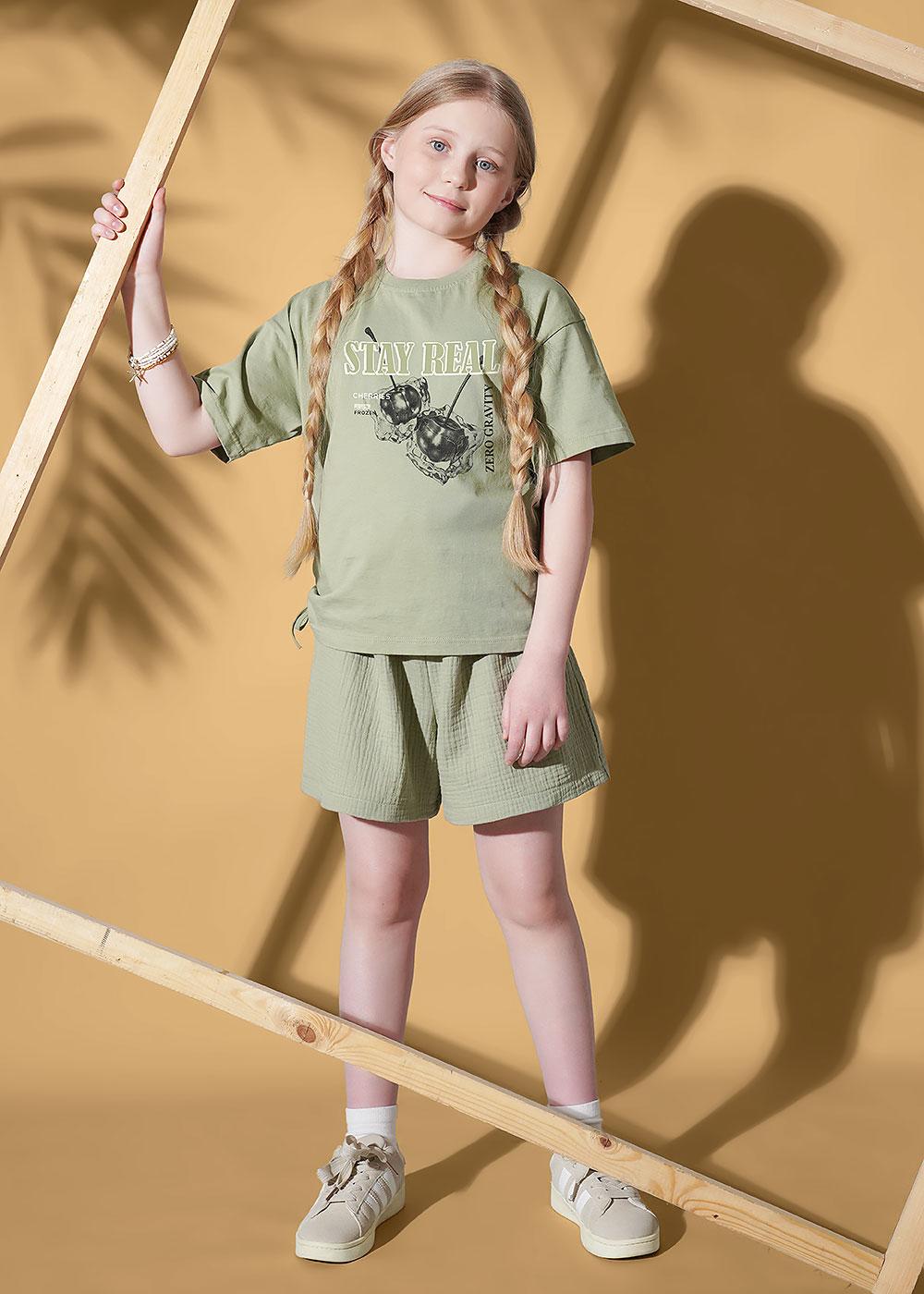 CLE 867438/17кд_п Футболка детская для девочки