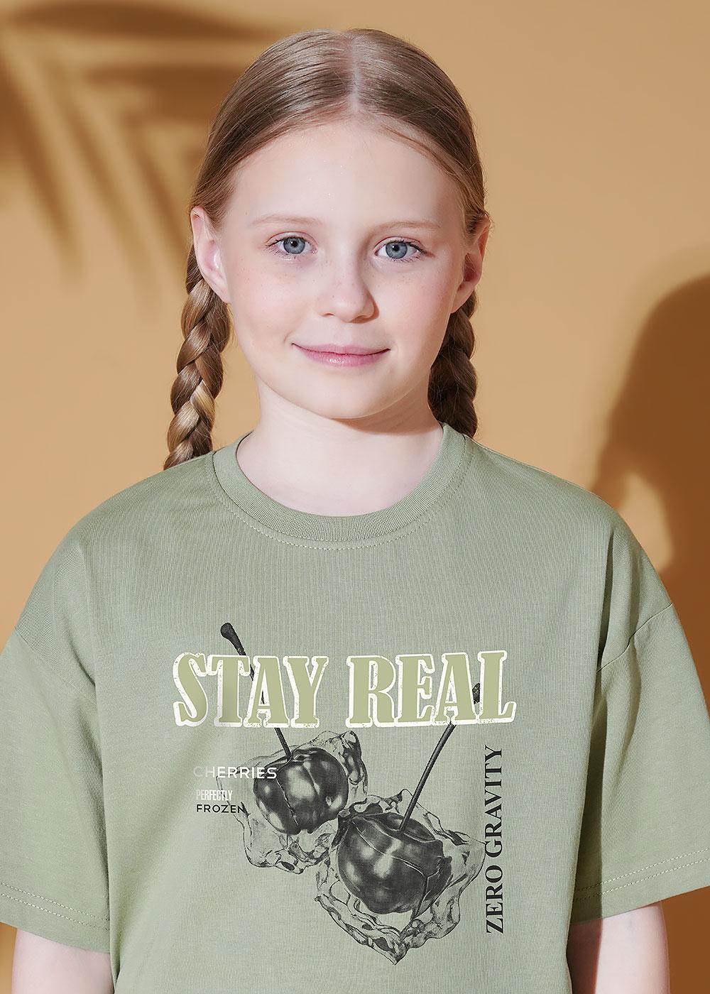 CLE 867438/17кд_п Футболка детская для девочки