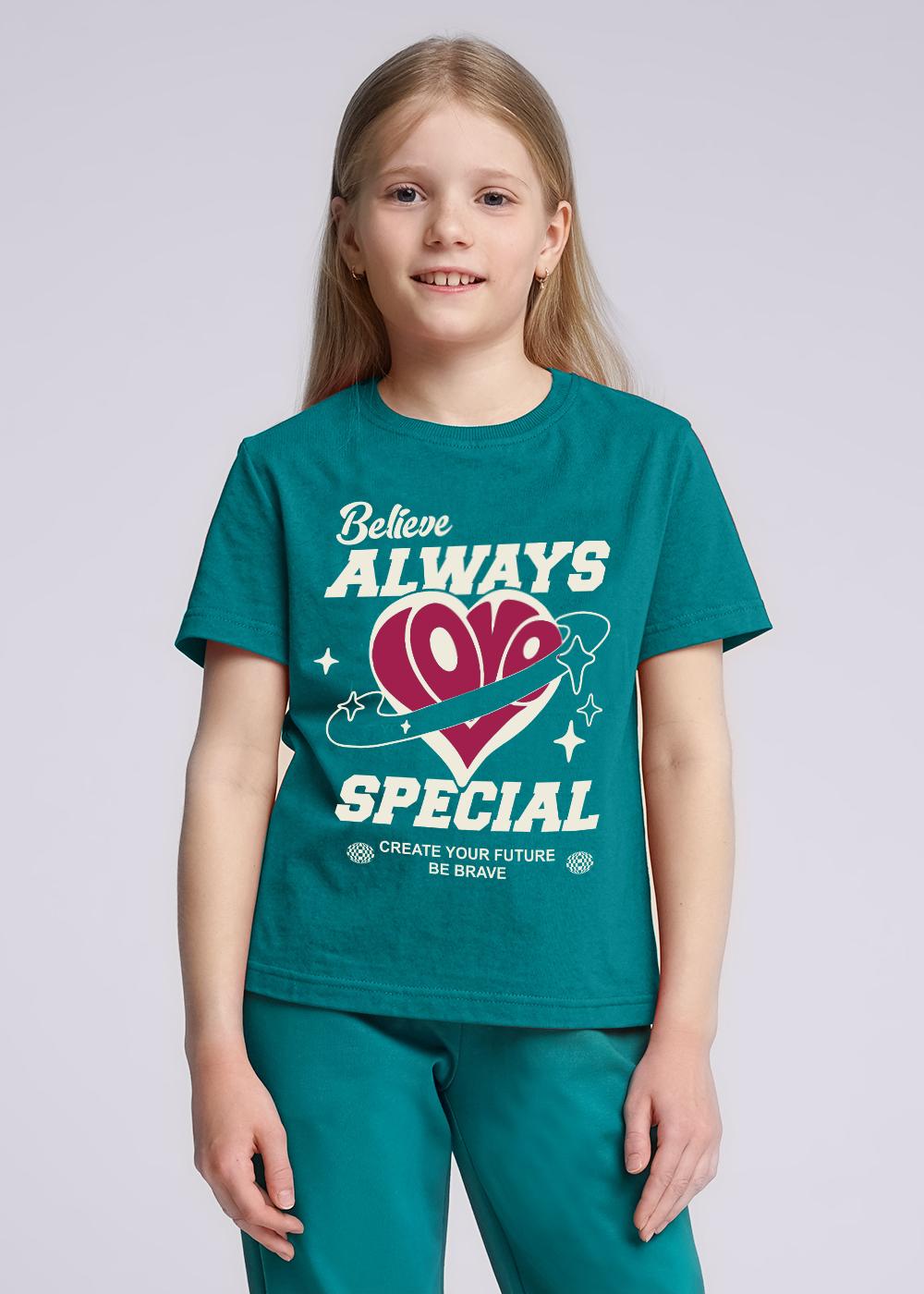 CLE 736267/62кд_п3 Футболка детская для девочки