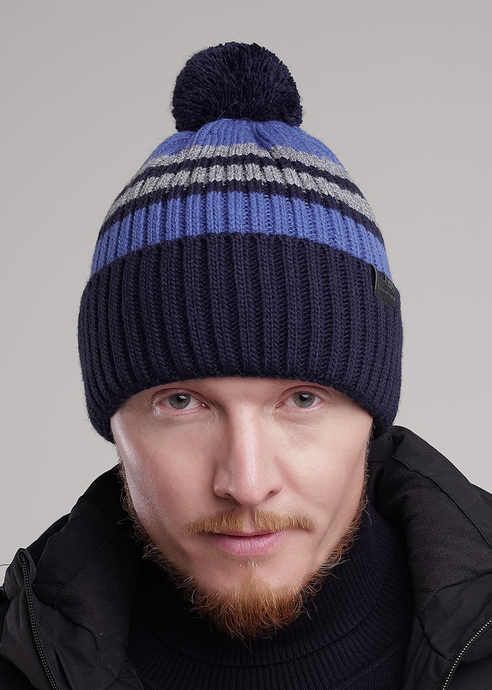 т.синий/меланж серый