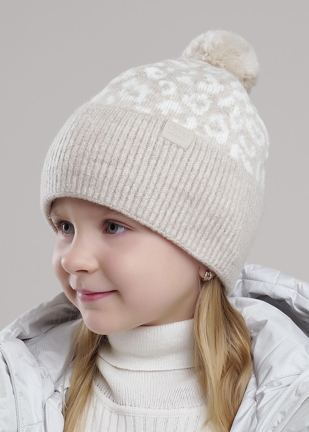 CLE 454543ап флис Шапка детская для девочки