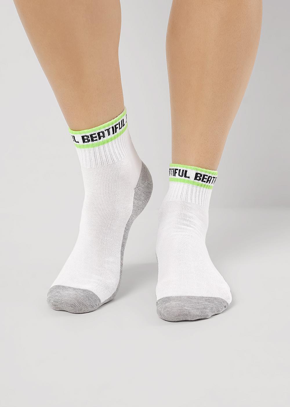 белый/салатовый