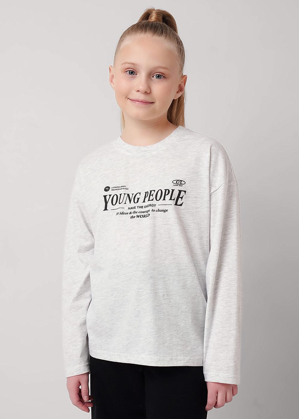 CLE 867357/13кдп_п Лонгслив для девочки