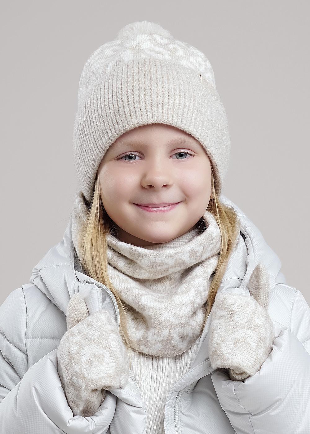 CLE 454543ап флис Шапка детская для девочки