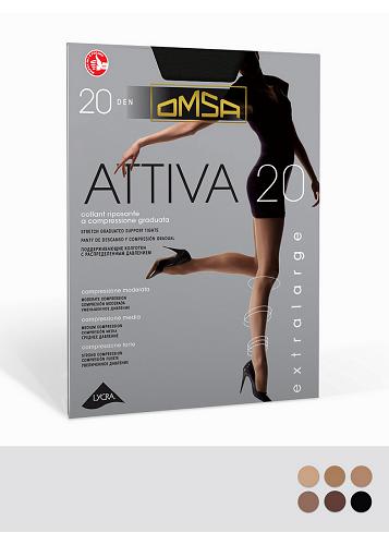 OM ATTIVA 20 XXL Колготки женские
