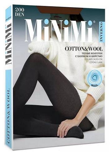 MIN COTTON WOOL 200 Колготки женские